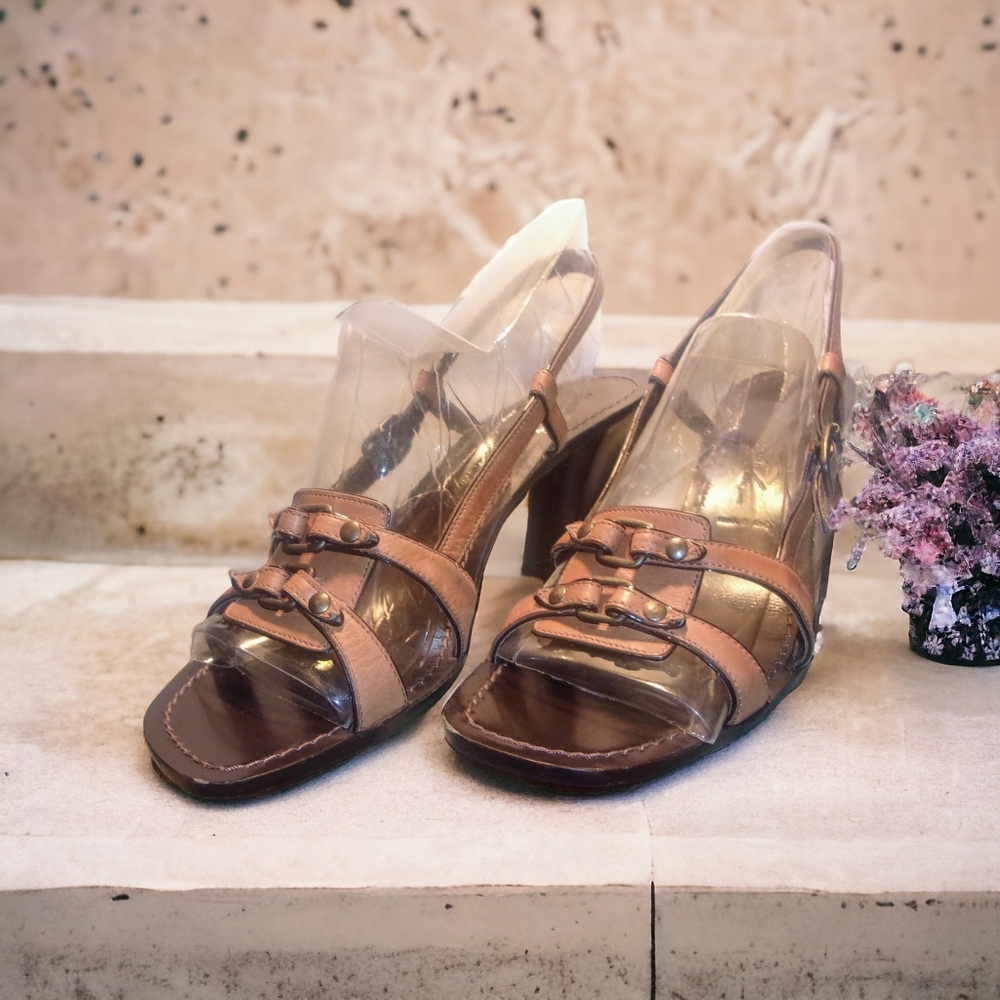 SIGERSON MORRISON | Superior Italian Leather Slingback Sandals | Size 10 EUC!